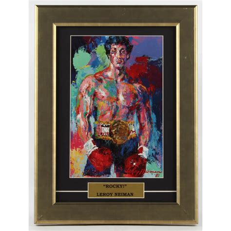 Leroy Neiman Rocky Balboa 115x155 Custom Framed Print Display