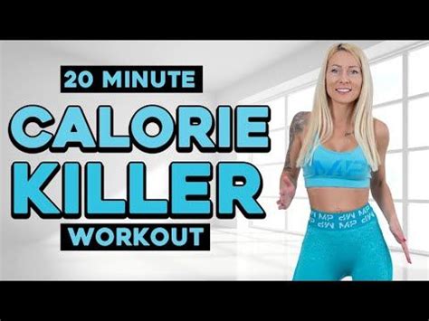 20 MIN CALORIE KILLER HIIT WORKOUT Full Body Cardio No Equipment