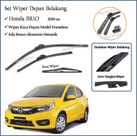 Jual Wiper Banana Kaca Depan Belakang Honda Brio