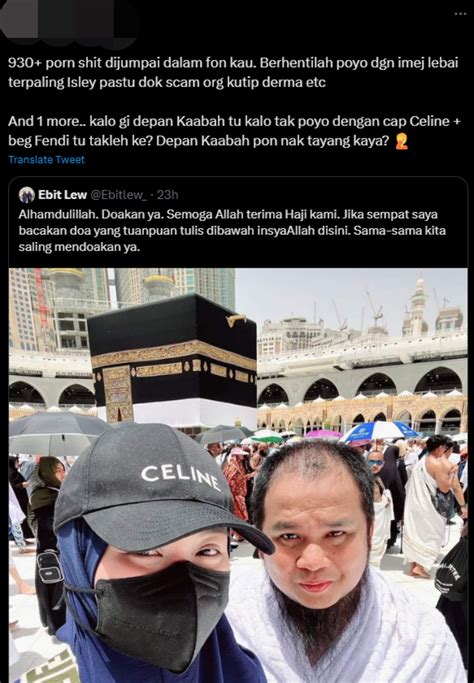 “berhenti Poyo Dengan Imej Lebai” ‘kantoi Layari Laman Web Lucah Twitter Ebit Lew Penuh