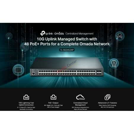 Tp Link Tl Sg Xp Jetstream L Managed Poe Switch Port Gigabit