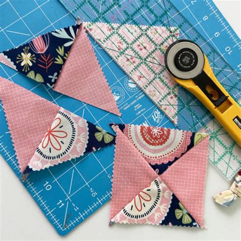 Easy Hourglass Quilt Block Tutorial Aunt Ems Quilts