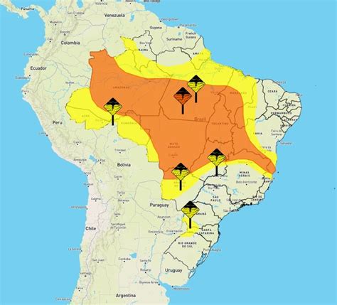 Inmet Emite Alertas Laranja E Amarelo Com Perigos De Chuvas Intensas