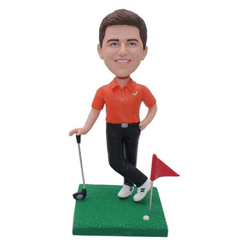 Custom Golf Bobblehead Personalized Bobblehead Playing Golf