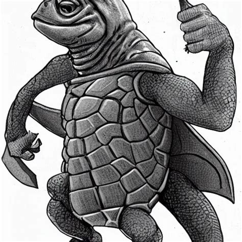 Anthropomorphic Turtle Hero Stable Diffusion Openart