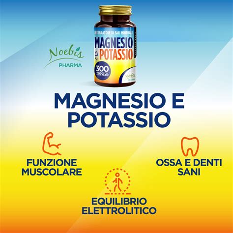 Magnesio E Potassio 300 Compresse Contro Stanchezza Fatica Fisica