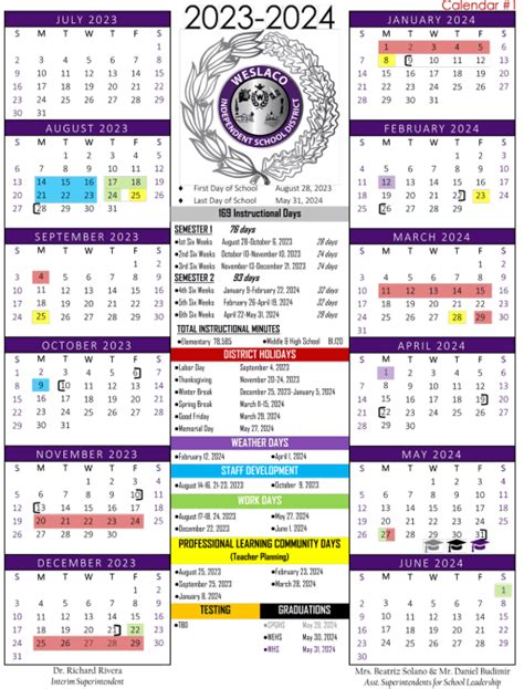 Weslaco Isd Calendar 2024-2025 - Mala Sorcha