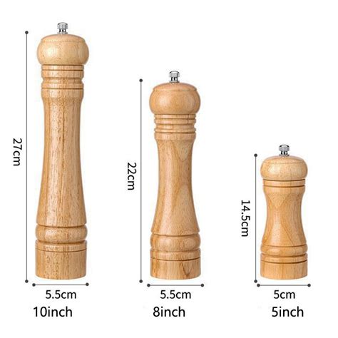 Hout Zout En Peper Molen Set Inch Inch En Grandado