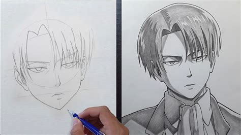 How To Draw Levi Ackerman Shingeki No Kyojin Cara Gambar Anime