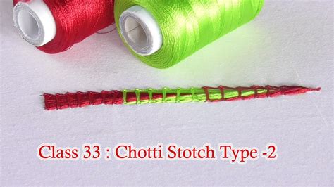 Class 33 Chotti Stitch Type 2 Aari Chotti Stitch Practice For