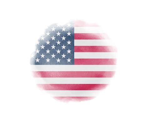 Premium Vector Watercolor Usa Flag