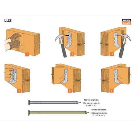 Simpson Strong Tie Lus Zmax Galvanized Face Mount Joist Hanger For 2x8