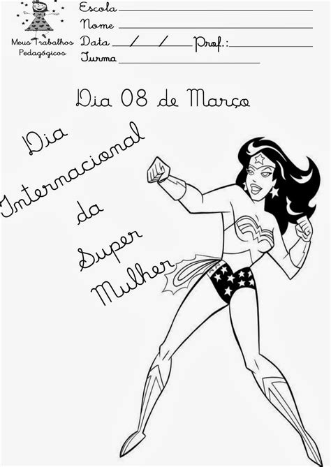 Desenhos Dia Da Mulher Para Imprimir