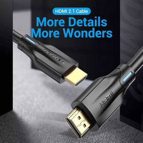 Cable Hdmi 2 1 8k Earc Hdr 48 Gbps 5 Metros Vention AANBJ Cable