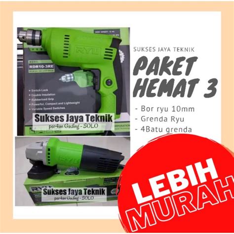 Jual Paket Hemat Isi Mesin Gerinda Grinda Ryu Set Rsg