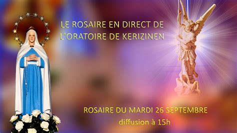 Rosaire Du Mardi 26 Septembre YouTube