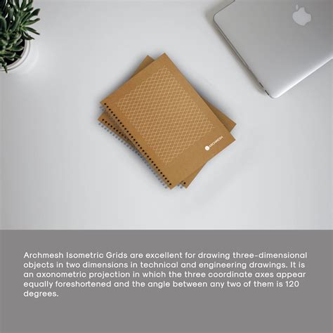 Archmesh B Isometric Grid Notebook Dot Isometric Square Grid