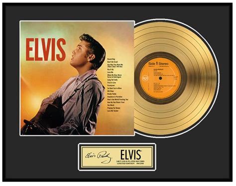 Gold Record Elvis Presley Elvis His Second Album 24 Kt Catawiki