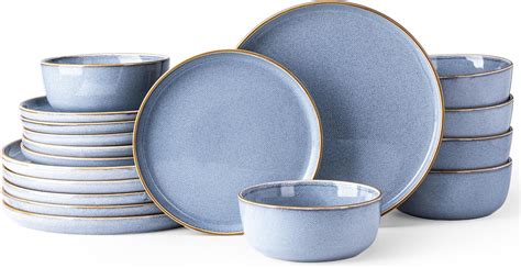 Amazon GBHOME Ceramic Dinnerware Sets For 6 18 Pieces Stoneware