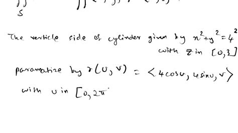 Solved Point Let Fxy 2 Syj Ad S Be The Closed Vertical Cylinder