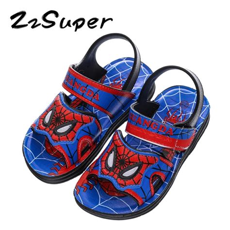 Zzsuper New Boys Sandals For Summer Children Cartoon Shoes Beach Flat