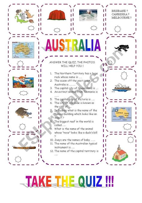 Ultimate Australia General Knowledge Quiz Inc Picture Quiz Big