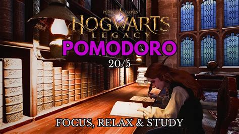 Pomodoro Study Session Asmr Hogwarts Legacy Library Ambience