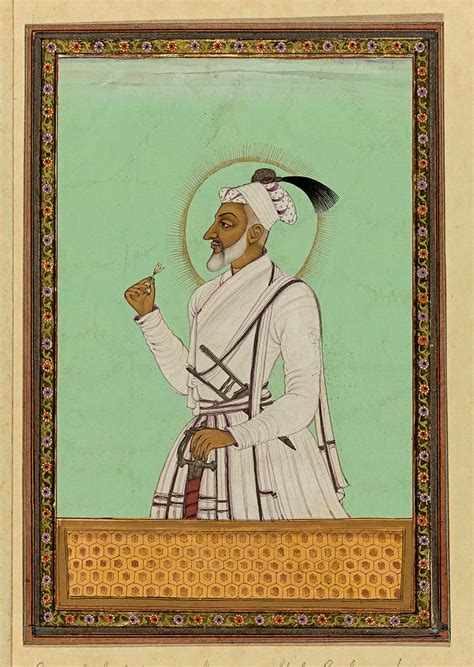 Portrait of Aurangzeb, youngest son of Shah Jahan 1686 Painting by ...