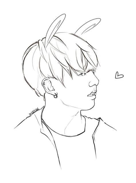 Jungkook Drawing At Getdrawings Free Download