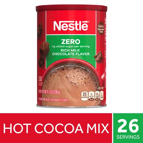 Nestlé Fat Free Rich Milk Chocolate Hot Cocoa Mix 7 33 Oz Can