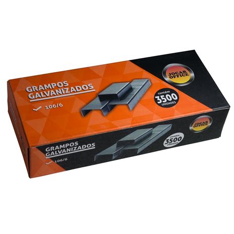 Grampo Galvanizado 106 6 3500Unid Jocar Office Shopee Brasil