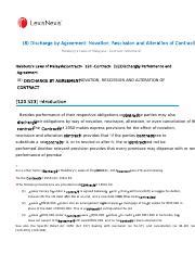 8 Discharge By Agreement Novation Rescission And Al PDF 8 Discharge