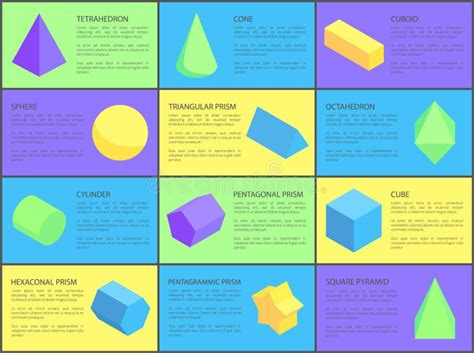 Figuras Geométricas Ajustadas Ilustração Do Vetor Da Cor Ilustração Do