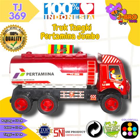 Mainan Truk Tangki Pertamina Jumbo Tj J Brotoys Lazada Indonesia