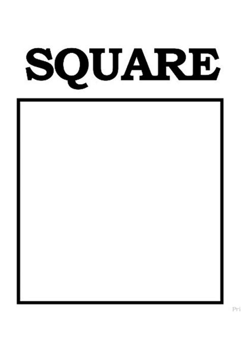 Square Coloring Pages