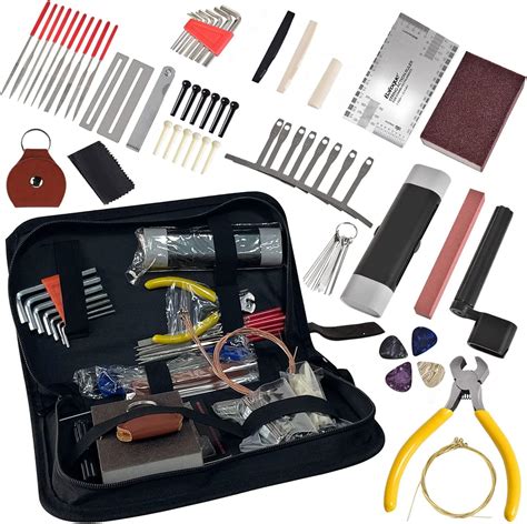 Buy 59Pcs Guitar Tool Kit Professional Guitar Repairing Maintenance