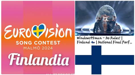 Eurovision Finlandia Windows Man Feat Henri Piispanen No