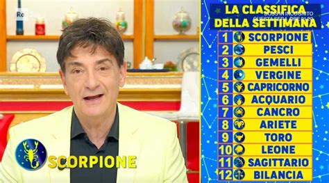 Oroscopo Paolo Fox Settimana Classifica Dal Al Gennaio