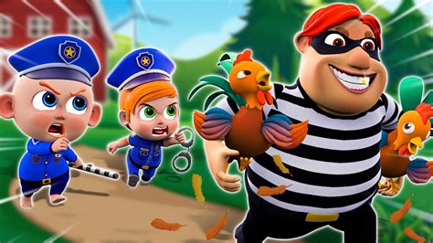 Baby Police Chase Thief Baby Police Song Funny Songs Nursery