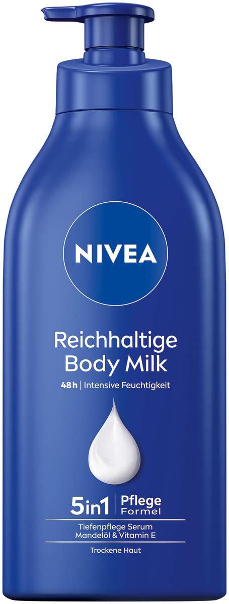 NIVEA Reichhaltige Body Milk 625 ml für 48h Feuchtigkeitspflege