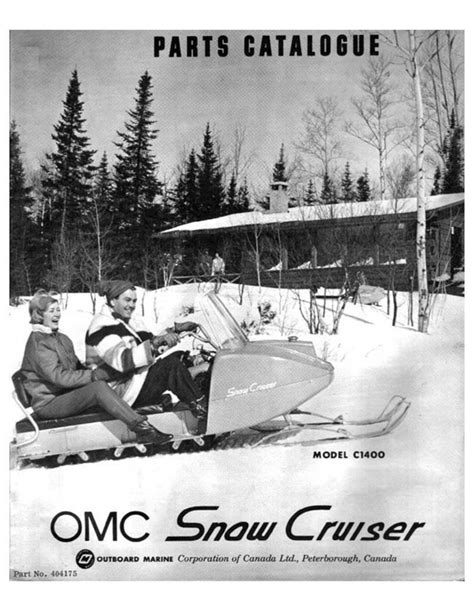 1965 SNOW CRUISER PARTS MANUAL - Vintage Snow