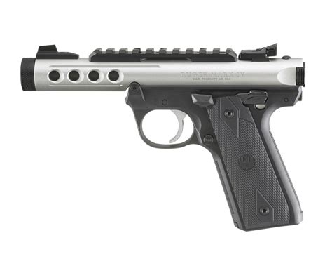 Ruger Mark Iv 2245 Lite 22lr 44 Barrel 101 Silver