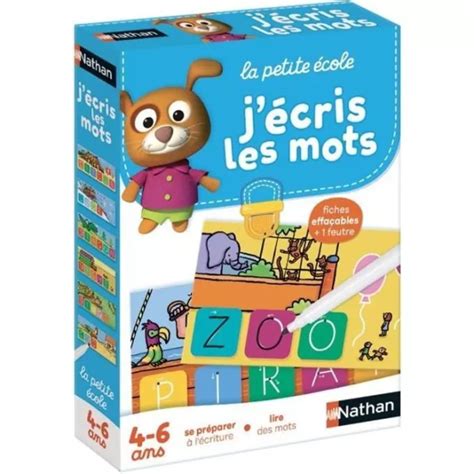 JEU D ECRITURE NATHAN La Petite Ecole J Ecris Les Mots