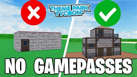 How To Be A Pro Without Gamepasses Theme Park Tycoon 2 Youtube