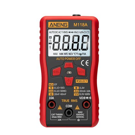 Aneng M118a Mini Digitale Multimeter Duurzaam Auto Grandado