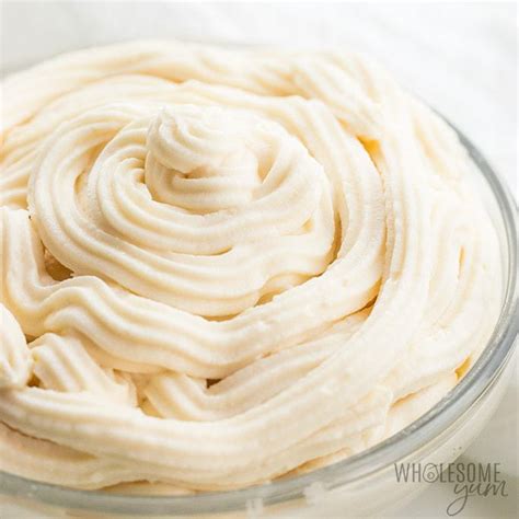 Low Carb Keto Cream Cheese Frosting Recipe (VIDEO) | Wholesome Yum