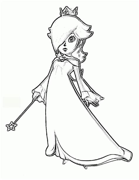 Rosalina Coloring Page Coloring Home