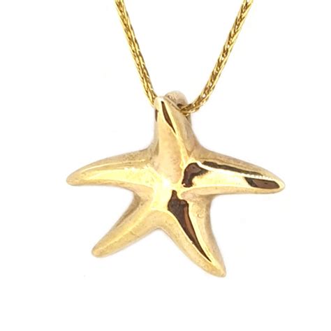 9ct Gold Starfish Pendant Troy Obrien Fine Jewellery