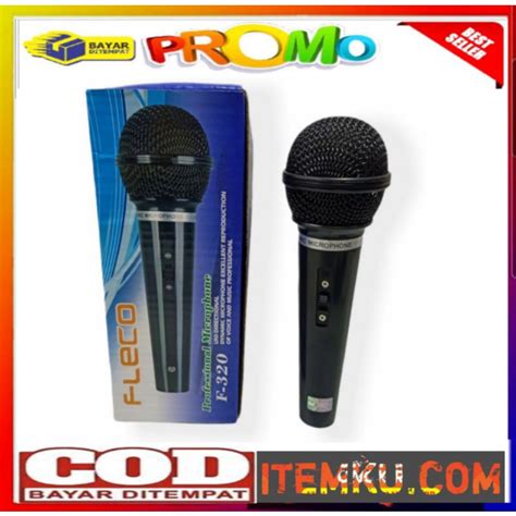 Jual Mikrofon Karaoke Fleco Microphone Dynamic Sistem Kabel