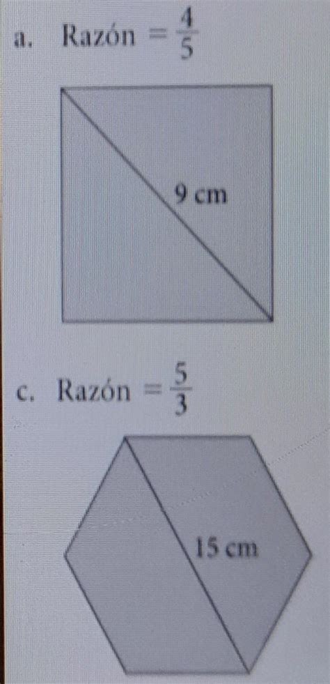 Utiliza La Raz N Dada Para Calcular La Longitud De La Diagonal De